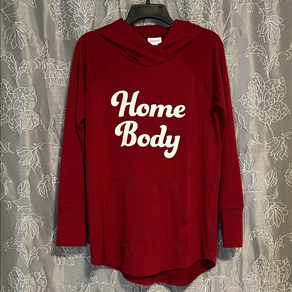 LuLaRoe Red Hoodie Sweatshirt